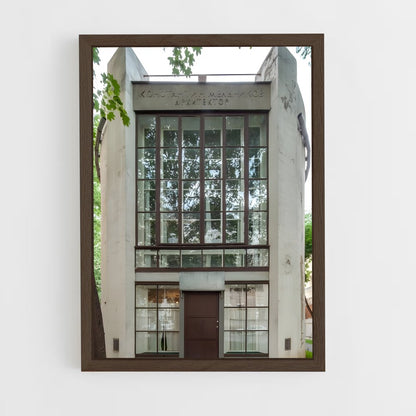 ap-modernist architecture-3 cadre Bois foncé