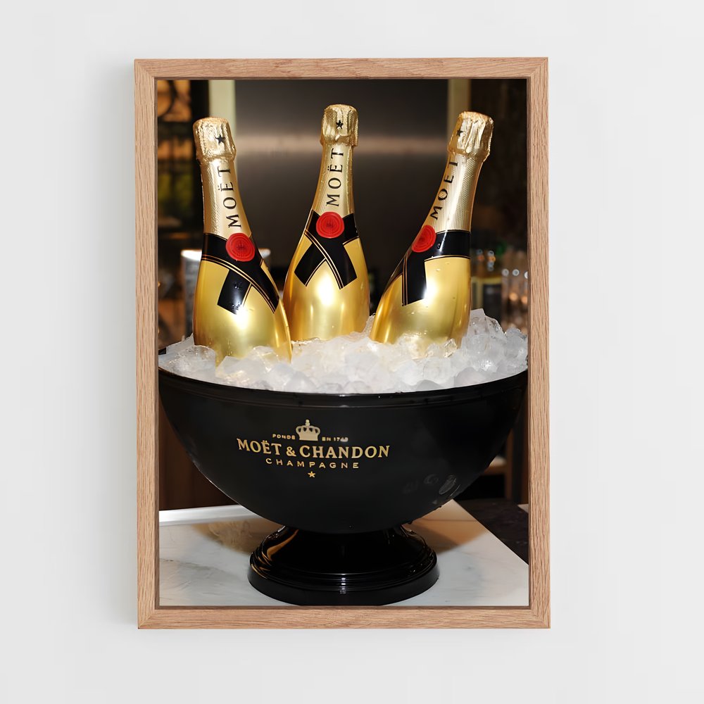 ap-moet chandon-11 cadre Bois clair