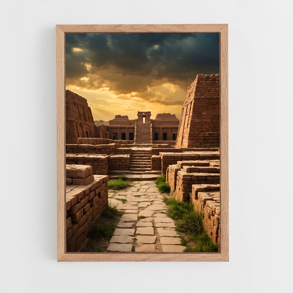 ap-mohenjo daro-2 cadre Bois clair