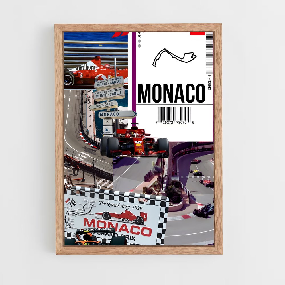 ap-monaco grand prix-7 cadre Bois clair