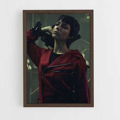 ap-money heist la casa de papel-4 cadre Bois foncé