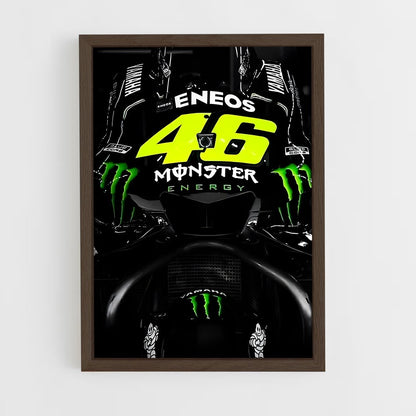 ap-monster energy yamaha-3 cadre Bois foncé
