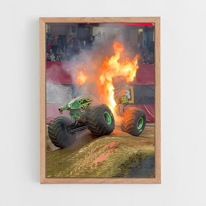 ap-monster trucks-1 cadre Bois clair