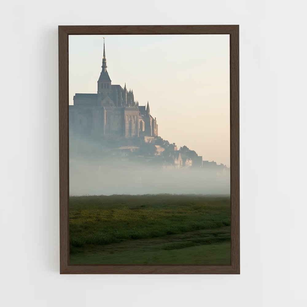 ap-mont saint michel-10 cadre Bois foncé