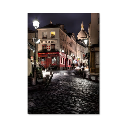 Poster Nuit à Montmartre