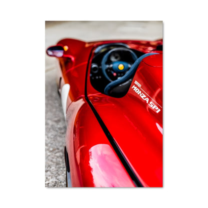 Poster Monza en Rouge