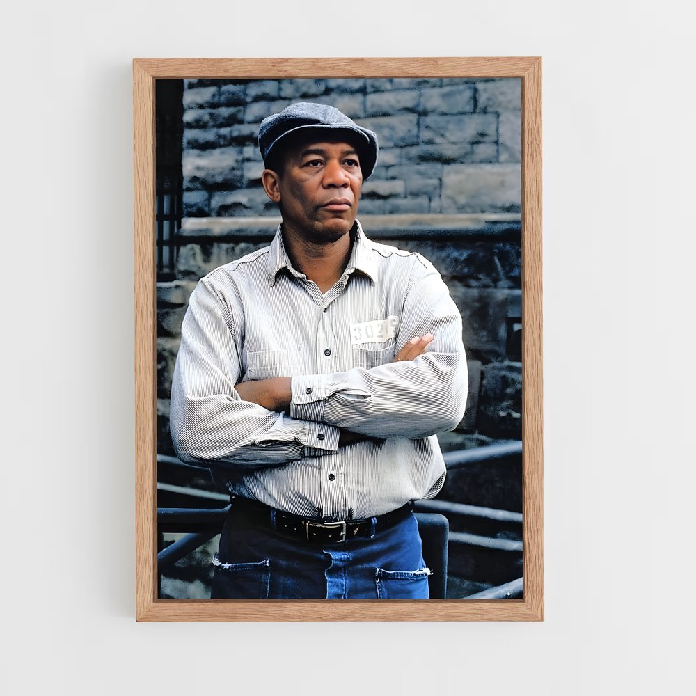 ap-morgan freeman-12 cadre Bois clair