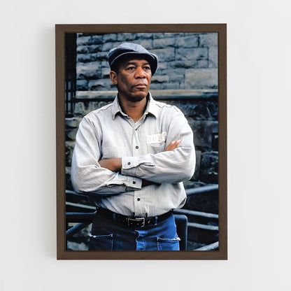 ap-morgan freeman-12 cadre Bois foncé