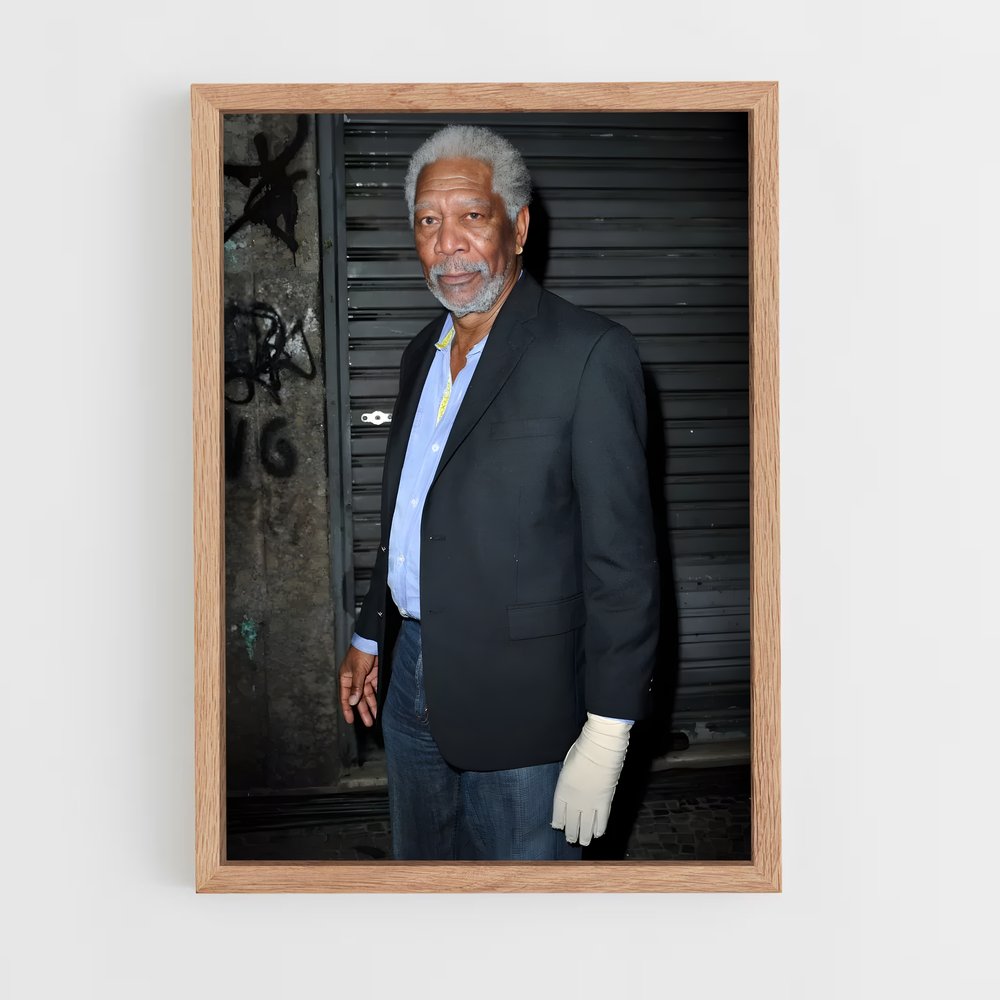 ap-morgan freeman-8 cadre Bois clair