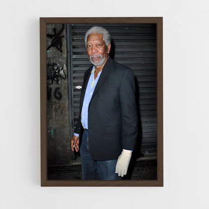 ap-morgan freeman-8 cadre Bois foncé