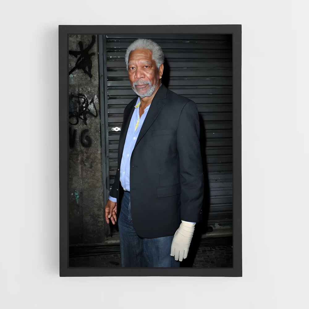 ap-morgan freeman-8 cadre Noir