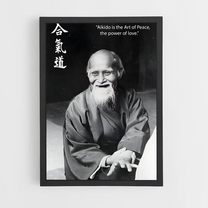 ap-morihei ueshiba-1 cadre Noir