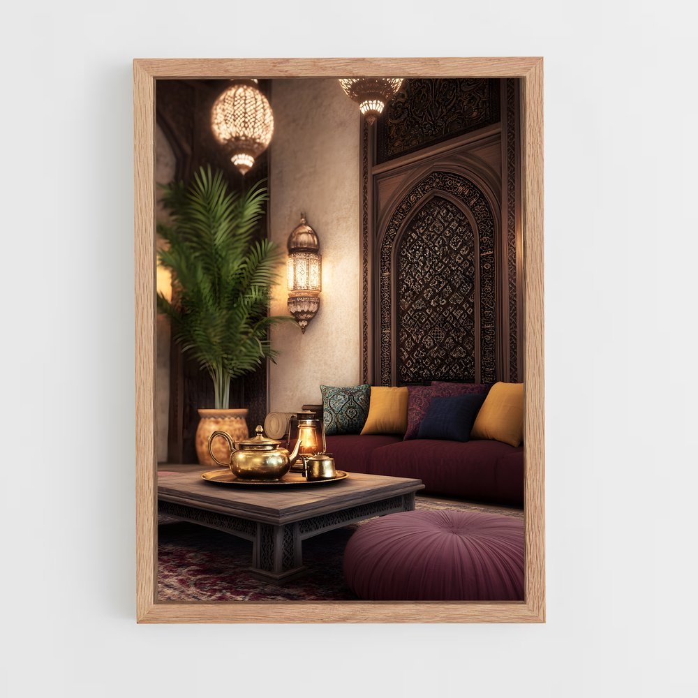 ap-moroccan-18 cadre Bois clair