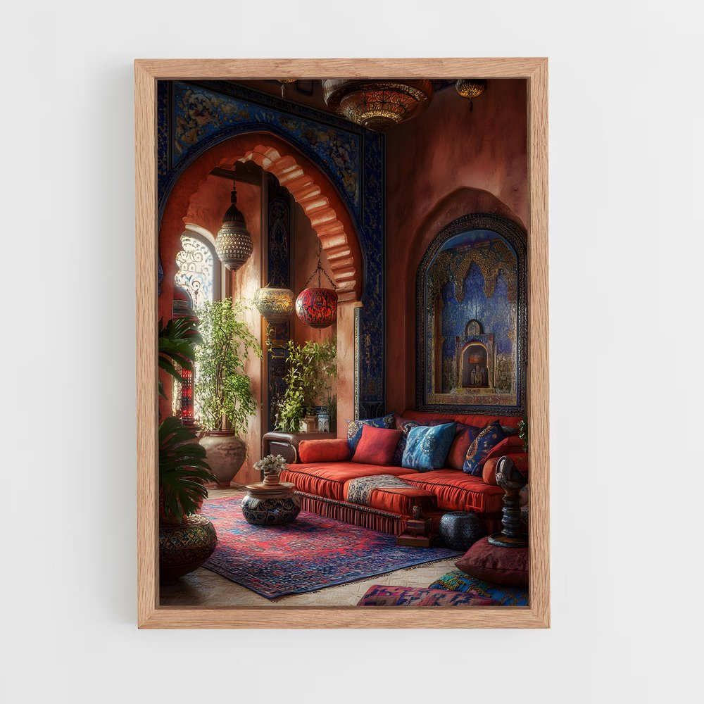 ap-moroccan-8 cadre Bois clair
