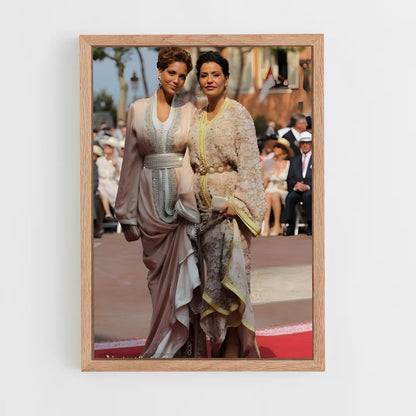 ap-moroccan royal family-2 cadre Bois clair