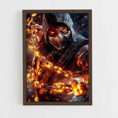 ap-mortal kombat-1 cadre Bois foncé