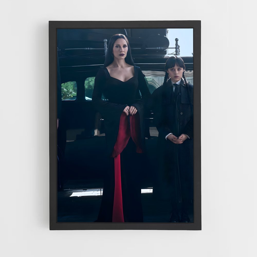 ap-morticia addams-1 cadre Noir