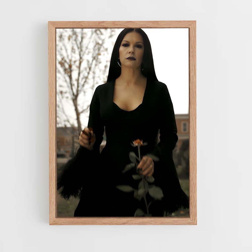 ap-morticia addams-4 cadre Bois clair