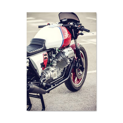 Poster Moto Guzzi en Pause
