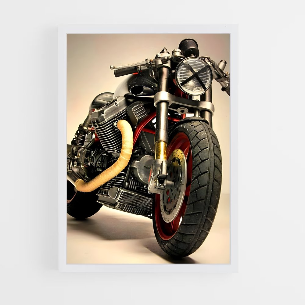 ap-moto guzzi-6 cadre Blanc