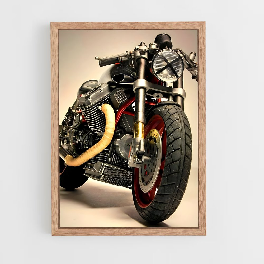 ap-moto guzzi-6 cadre Bois clair