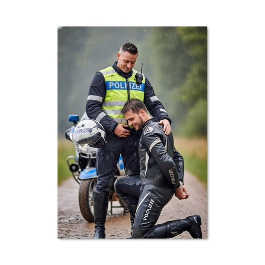 Poster Le Motard Jaune