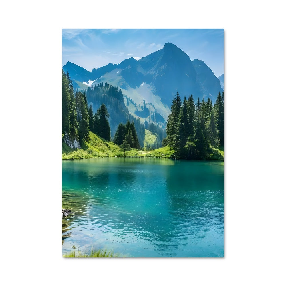 Poster Mountain lake 97052