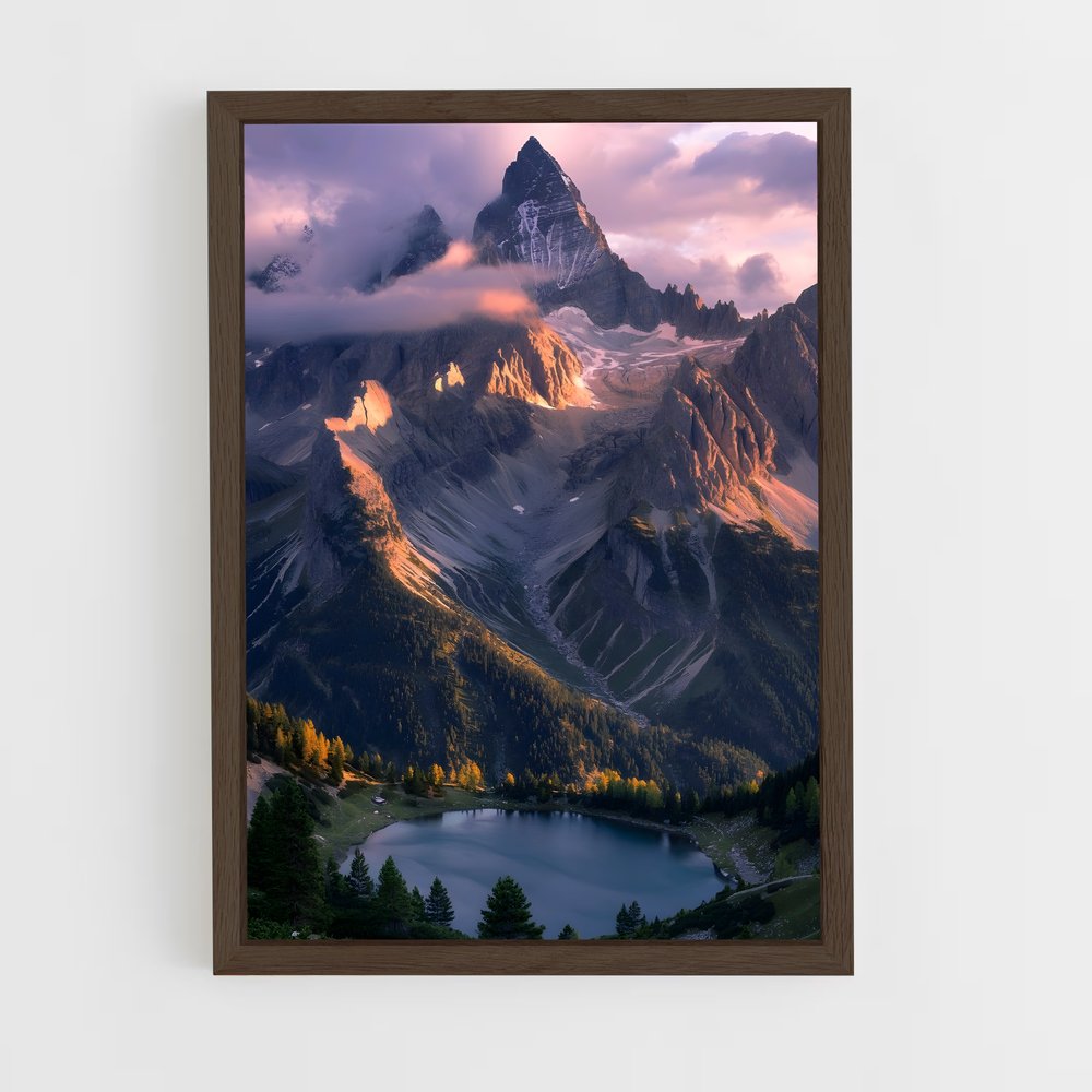 ap-mountain range-1 cadre Bois foncé