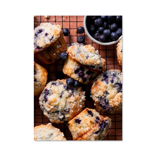 Poster Muffins aux Myrtilles