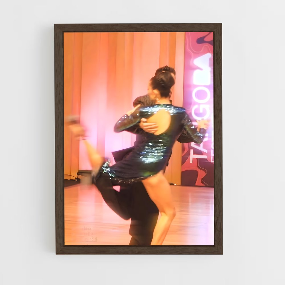 ap-mundial de tango-2 cadre Bois foncé