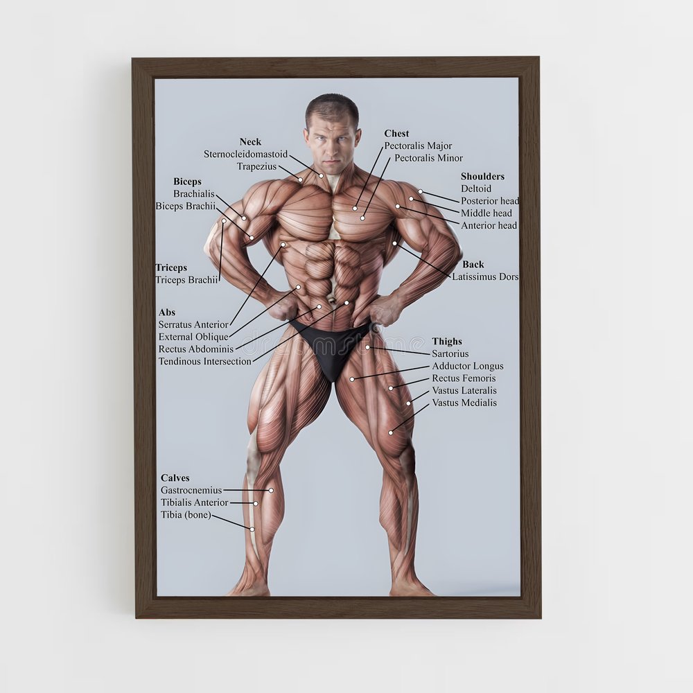 ap-muscle-3 cadre Bois foncé