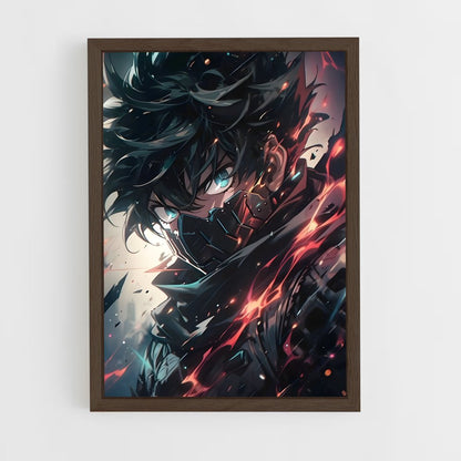 ap-my hero academia-7 cadre Bois foncé