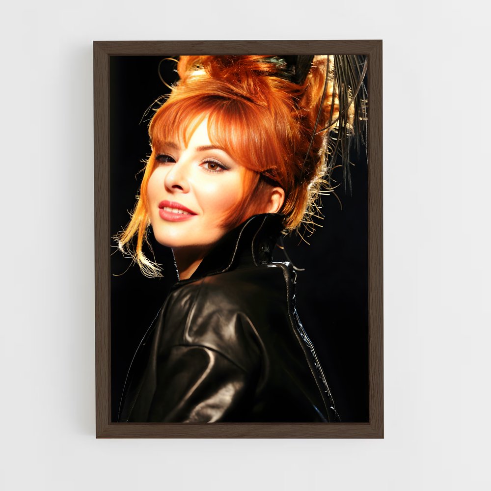 ap-mylene farmer-3 cadre Bois foncé