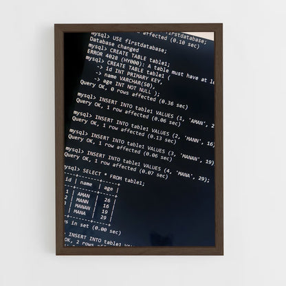 ap-mysql-1 cadre Bois foncé
