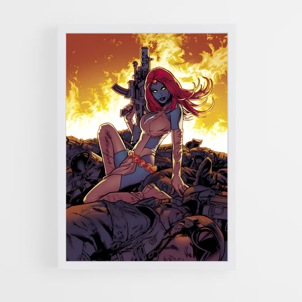 ap-mystique x-men-2 cadre Blanc
