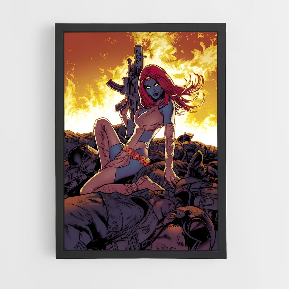ap-mystique x-men-2 cadre Noir
