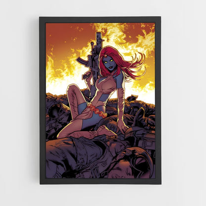 ap-mystique x-men-2 cadre Noir