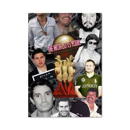 Poster Visages de Narcos
