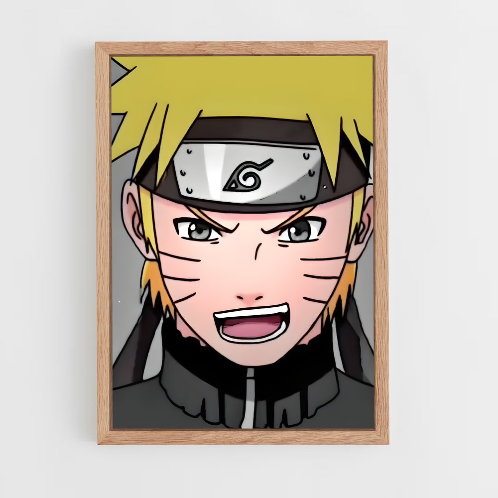 ap-naruto uzumaki-6 cadre Bois clair