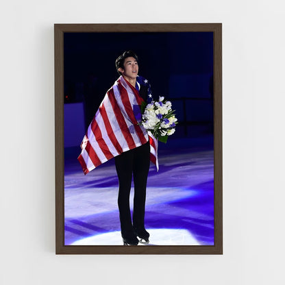 ap-nathan chen-1 cadre Bois foncé