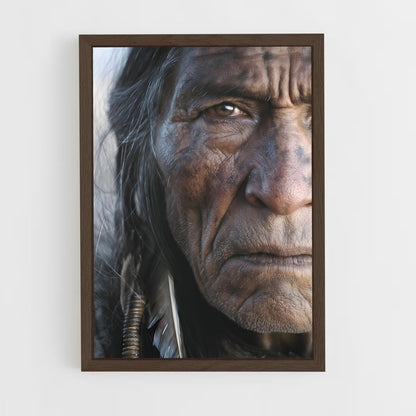 ap-native americans-4 cadre Bois foncé