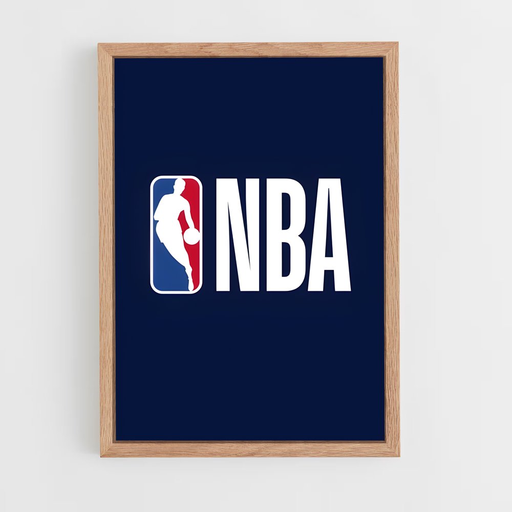 ap-nba flag-1 cadre Bois clair