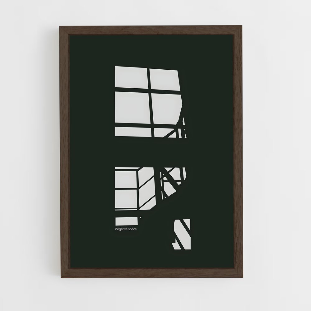 ap-negative space-2 cadre Bois foncé