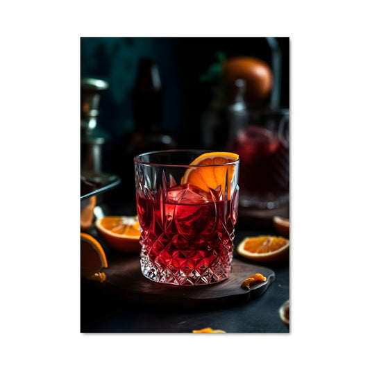 Poster Sunset Negroni