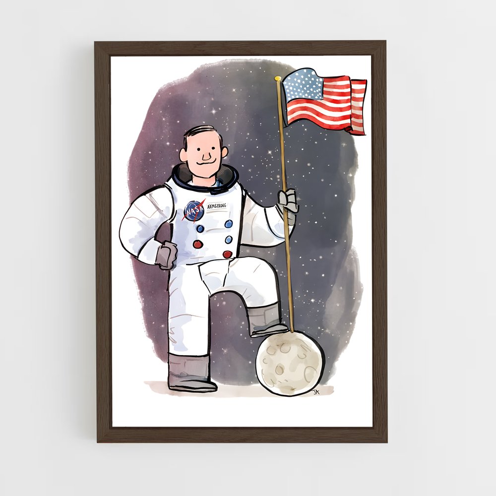 ap-neil armstrong-7 cadre Bois foncé