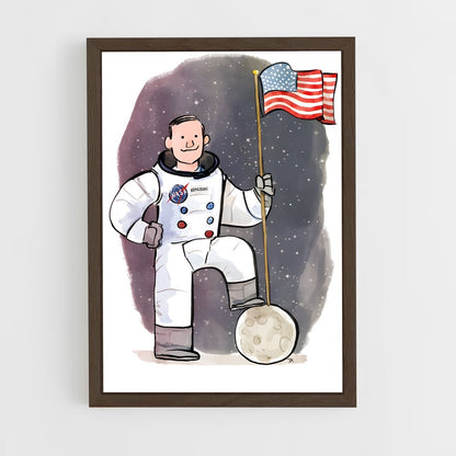 ap-neil armstrong-7 cadre Bois foncé