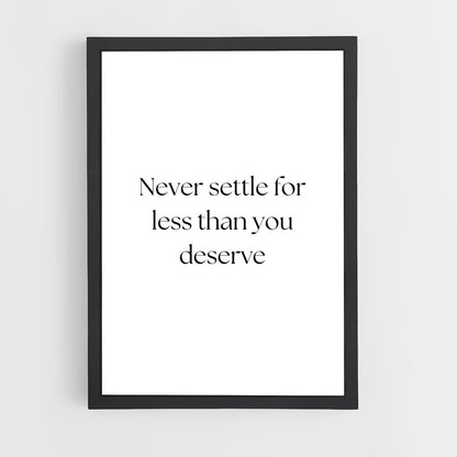 ap-never settle-2 cadre Noir