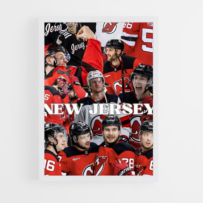 ap-new jersey devils-10 cadre Blanc