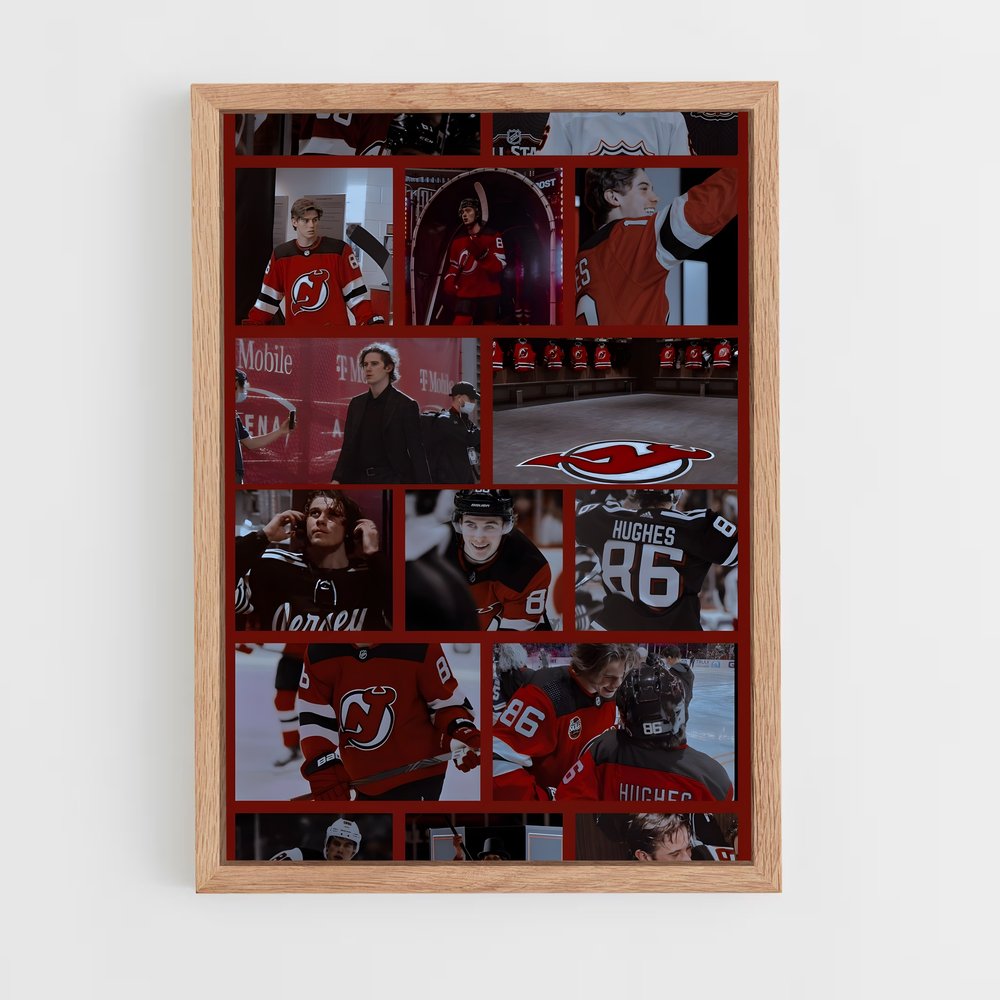 ap-new jersey devils-11 cadre Bois clair