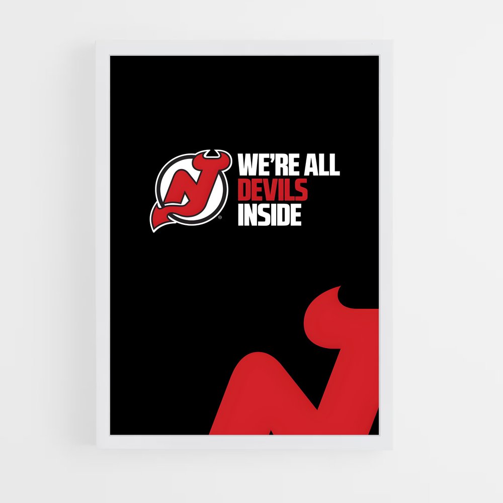 ap-new jersey devils-9 cadre Blanc